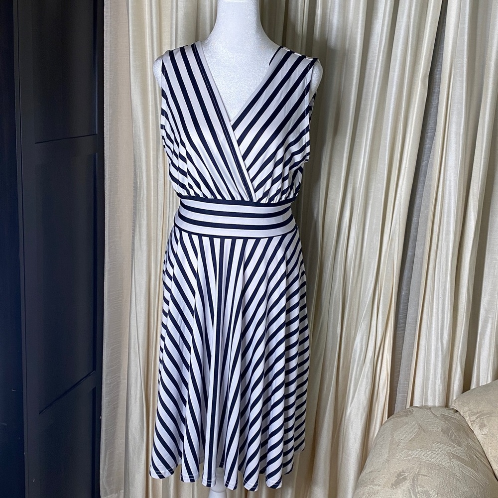 Lascana | Striped V-Neck Dress